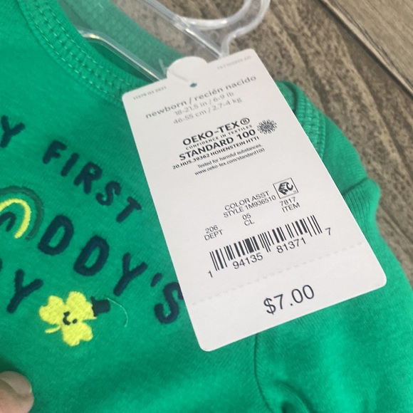 Brand new. ! New born carters green st. Paddy day Patrick’s - Picture 3 of 3